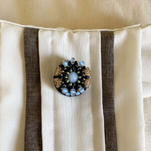 Two Toned Blue Moon Pin
