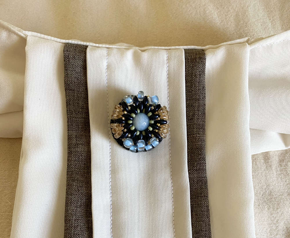 Two Toned Blue Moon Pin
